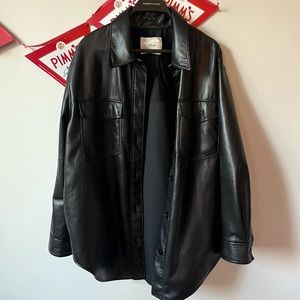 GANNA leather shacket!! So in!